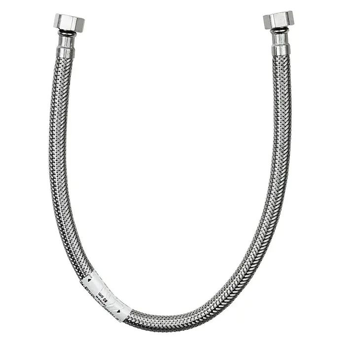Admiral Flexo de conexión DN8 H-H - ⅜″/⅜″, Largo: 50 cm, Hembra - Hembra - Vista descendente