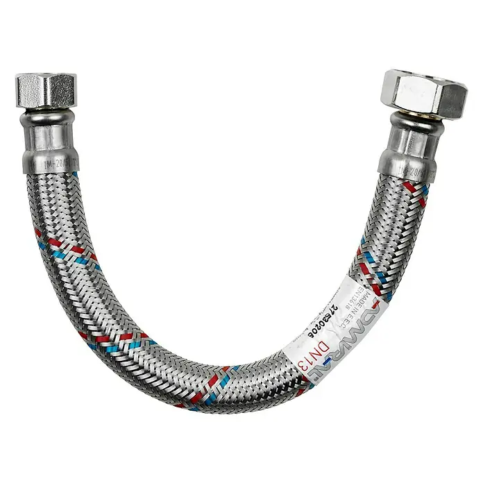 Admiral Flexo de conexión DN13 H-H - ¾″/½″, Largo: 30 cm, Hembra - Hembra - Vista descendente
