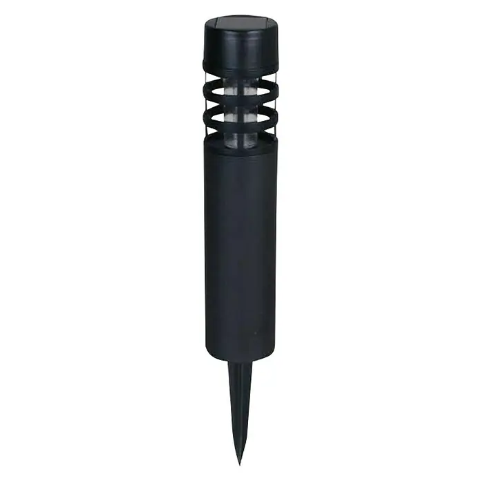 Estaca solar Montelimar - LED, Negro, Altura: 38,8 cm - Vista frontal