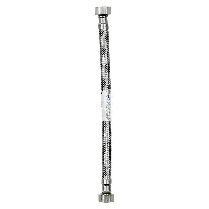 Admiral Flexo de conexión DN8 H-H - ⅜″/⅜″, Largo: 25 cm, Hembra - Hembra - Vista descendente