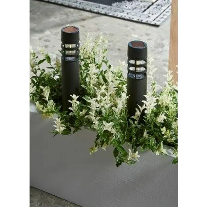 Estaca solar Montelimar - LED, Negro, Altura: 38,8 cm - Foto ambiente