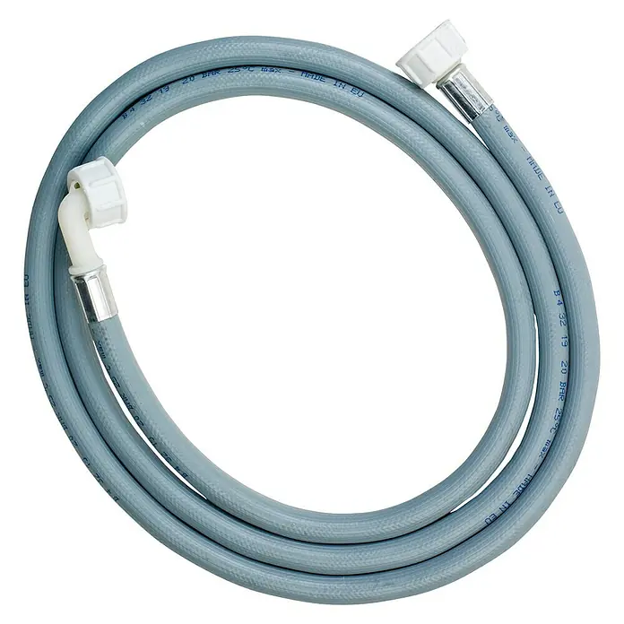 Admiral Manguera de admisión de nylon para lavadora - Largo: 2 m, Rosca interior: ¾″/¾″, Gris - Vista descendente