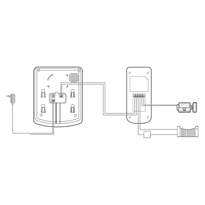 Avidsen Interfono con pantalla LCD - L x An x Al: 3,5 x 7 x 16,5 cm - Dibujo técnico