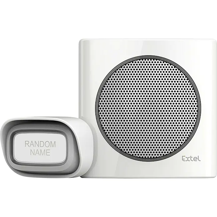 Extel Timbre para puerta Wireless - Casa unifamiliar, L x An x Al: 3,5 x 9 x 9 cm, 200 m - Primer plano