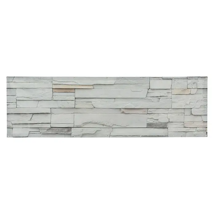 Zaštita od pogleda za balkon - Dekoracija: Kamen, 250 x 180 cm - Pogled sprijeda