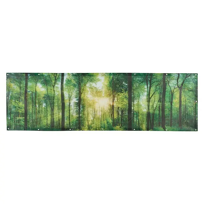 Zaštita od pogleda za balkon - Dekoracija: šuma, 250 x 180 cm - Pogled sprijeda
