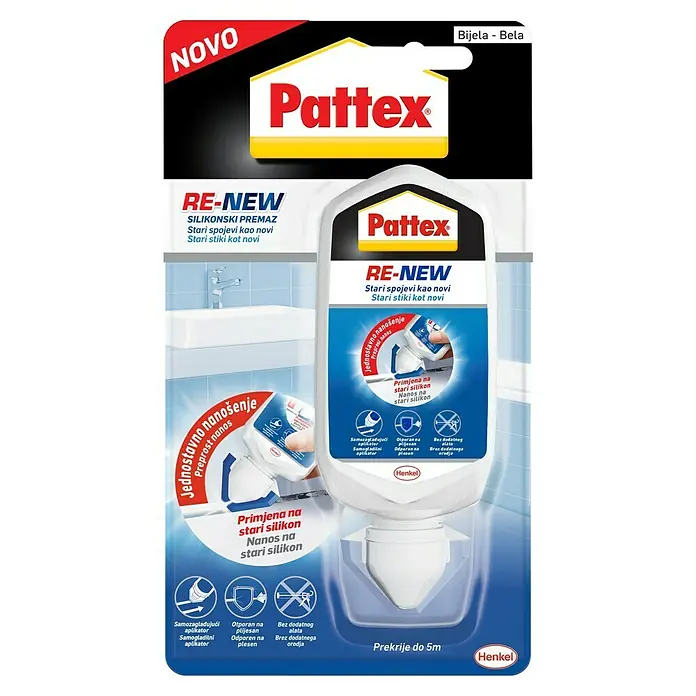 Ceresit Brtvilo za fuge - Bijela boja, 80 ml - Pogled sprijeda