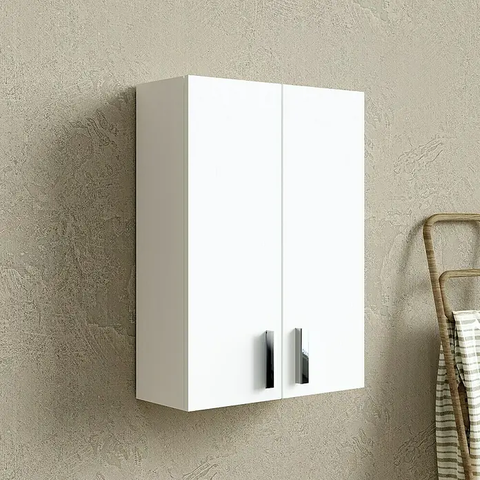 Armario colgante 2P - L x An x Al: 21,1 x 53,5 x 73,5 cm, Blanco - Foto ambiente