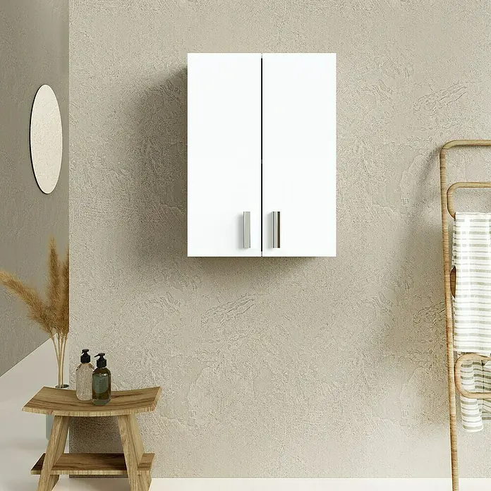 Armario colgante 2P - L x An x Al: 21,1 x 53,5 x 73,5 cm, Blanco - Foto ambiente