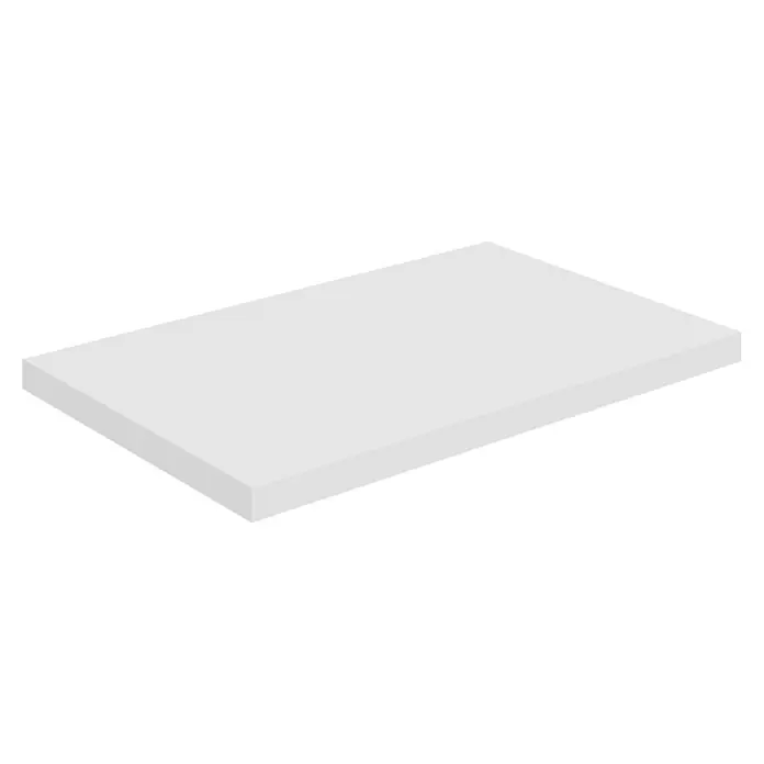 Encimera para lavabo Top - L x An x Al: 40 x 61 x 3 cm, Blanco seda - Vista angular