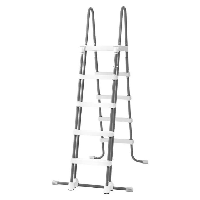 Intex Frame-Pool-Set Ultra Quadra XTR - L x B x H: 732 x 366 x 132 cm, Fassungsvermögen: 31,8 m³, Dunkelgrau, Inkl. Salzwassersystem - Diagonale Ansicht