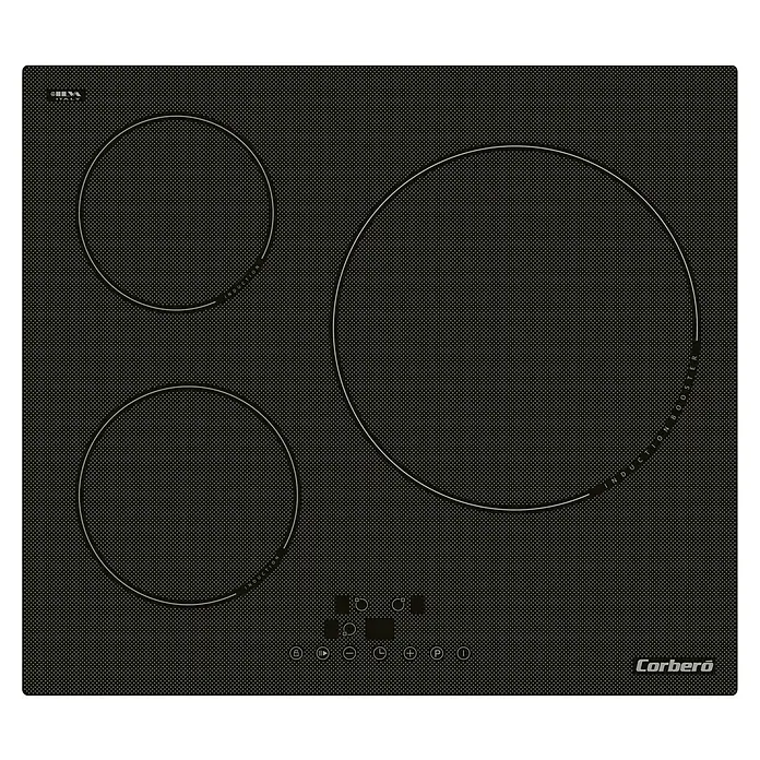 Corberó Placa de inducción CCIG321 - Zonas de cocción: 3 ud., Inducción, Indicador de calor residual - Vista superior