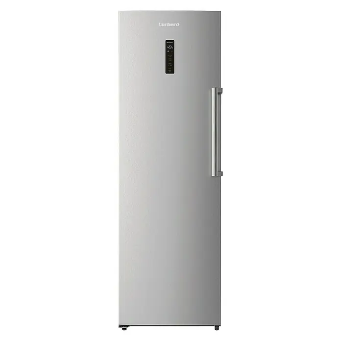 Corberó Congelador CCVH18520NFX - Contenido útil total: 262 l, L x An x Al: 65 x 59,5 x 185 cm, Acero inoxidable - Vista frontal
