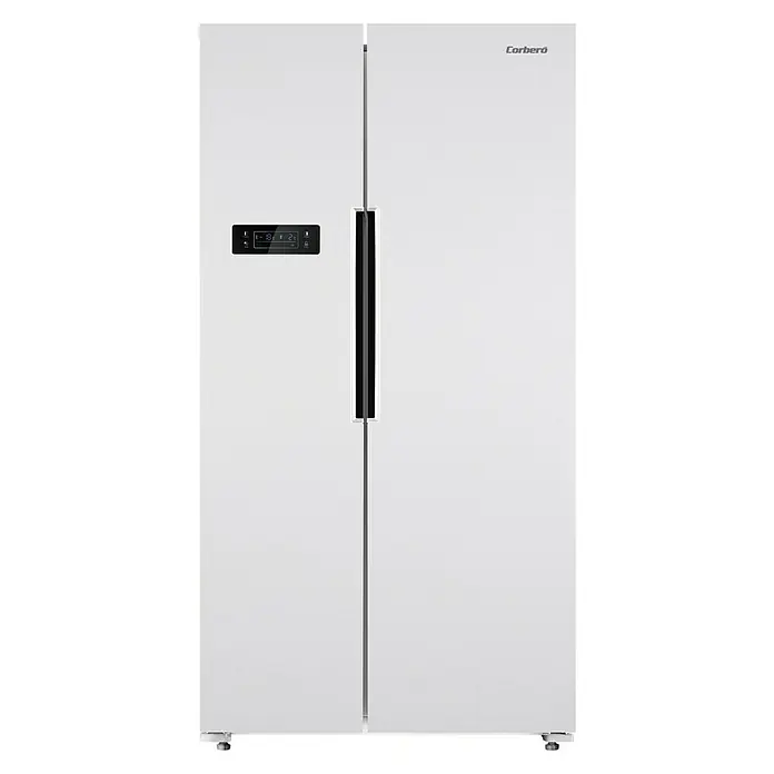 Corberó Nevera CFSBSH628NFW - Contenido útil total: 442 l, 59,5 x 90,5 x 186,2 cm, Blanco - Vista frontal