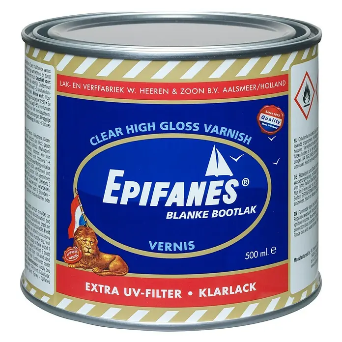 Epifanes Bezbojni lak - 500 ml - Pogled sprijeda