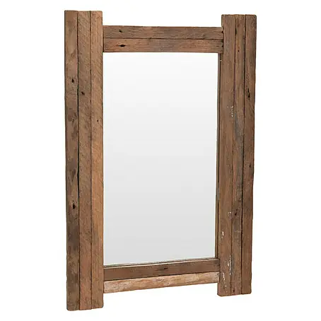 Espejo con marco rectangular Madera