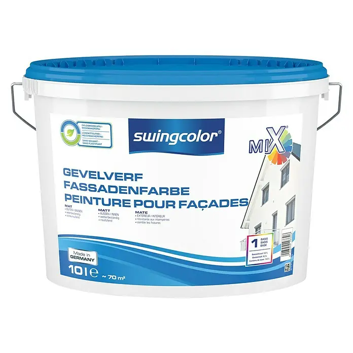 swingcolor Mix Gevelverf - Mengkleur basis, 10 l, Mat - Vooraanzicht