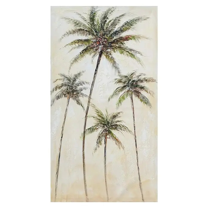 Cuadro pintado a mano Palmera - Palmeras, An x Al: 60 x 110 cm - Vista frontal