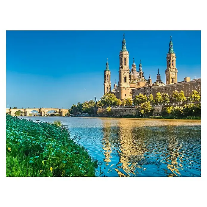 Impresión artística Zaragoza - El Pilar, 80 x 60 cm - Vista frontal