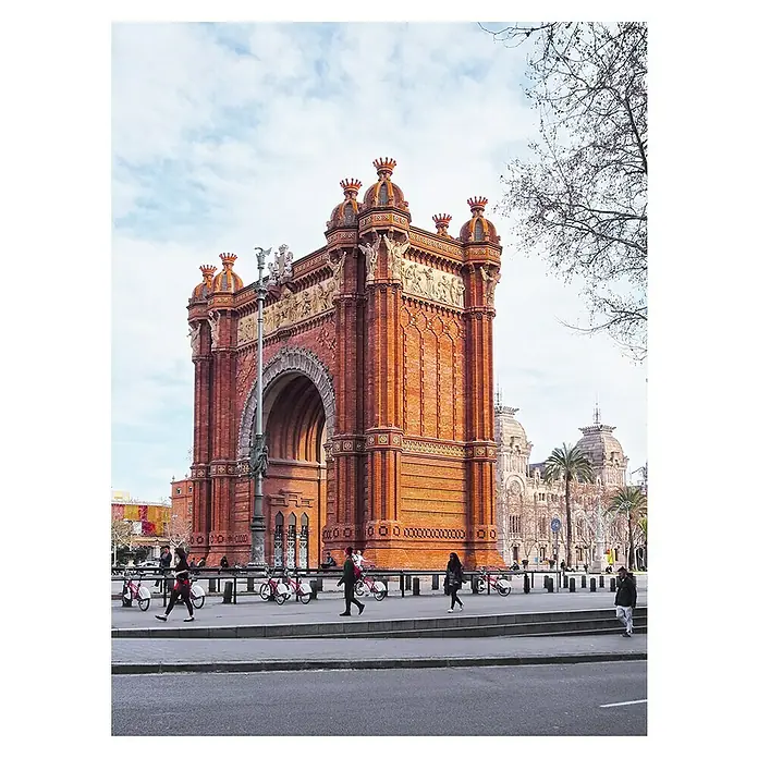 Impresión artística Barcelona - Arc de Triomf, 80 x 60 cm - Vista frontal