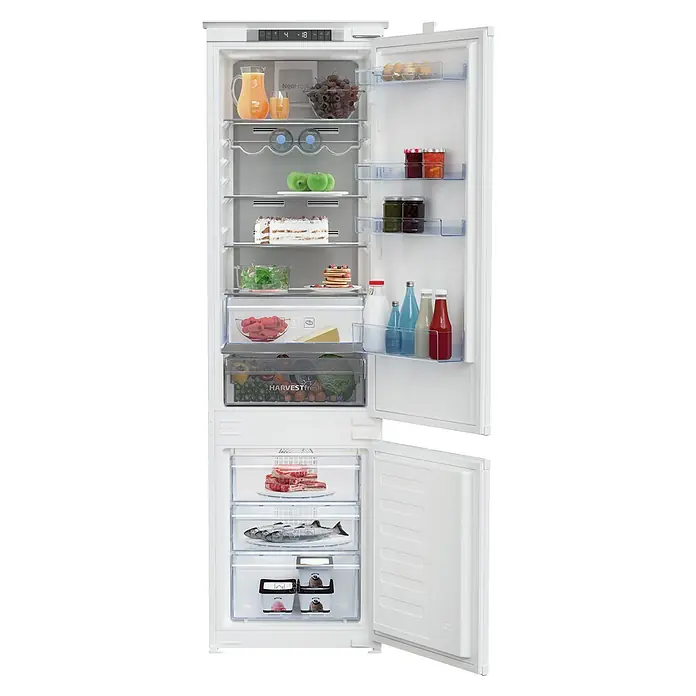 Beko Nevera combi BCNA306E3SN - Contenido útil total: 284 l, 54,5 x 54 x 193,5 cm, Blanco - Vista frontal