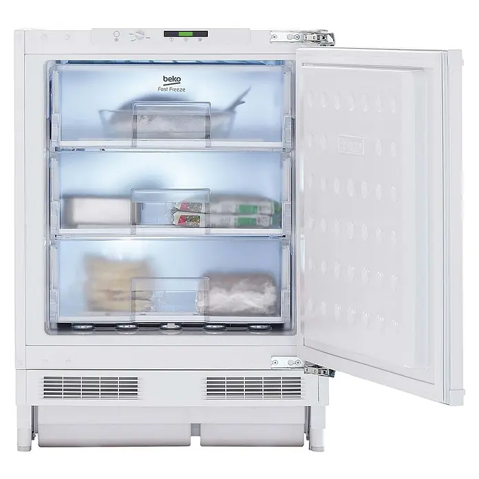 Beko Congelador BU1203N - Contenido útil total: 94 l, L x An x Al: 54,5 x 59,5 x 81,8 cm, Blanco - Vista frontal