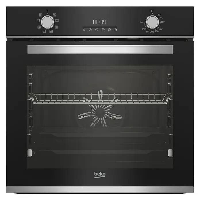 Beko Horno empotrado BBIM13300XD - Número de tipos de calentamiento: 8 ud., Volumen horno: 72 l - Vista frontal