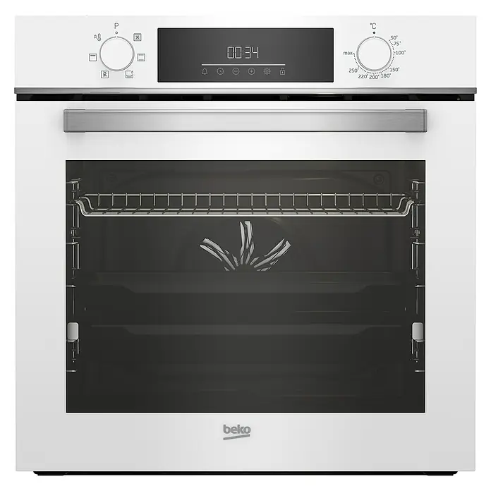 Beko Horno empotrado BBIE18300W - Número de tipos de calentamiento: 6 ud., Volumen horno: 72 l - Vista frontal