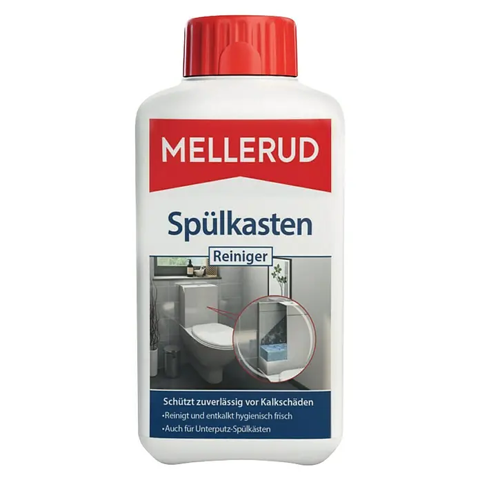 Mellerud Reinigungsmittel Spülkasten-Reiniger - Geeignet für: WC-Spülkästen, 500 ml, Flasche mit kindergesichertem Verschluss - Vorderansicht