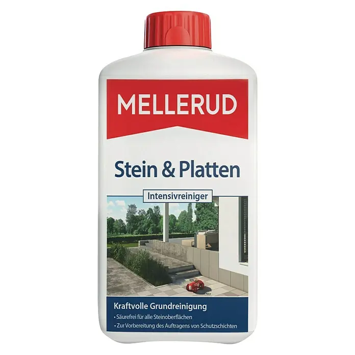 Mellerud Reinigungsmittel Stein & Platten Intensivreiniger - 1 l - Vorderansicht