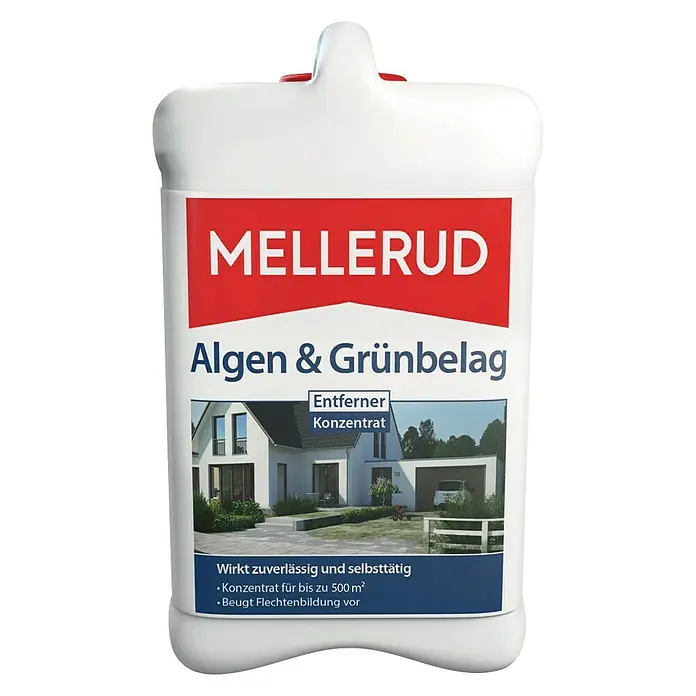 Mellerud Algen- & Grünbelagsentferner - 2,5 l, Kanister mit kindergesichertem Verschluss - Vorderansicht
