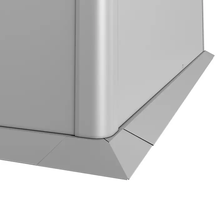 Biohort Mähkante - Passend für: Biohort Hochbeet 2 x 2, Silber Metallic - Detailaufnahme
