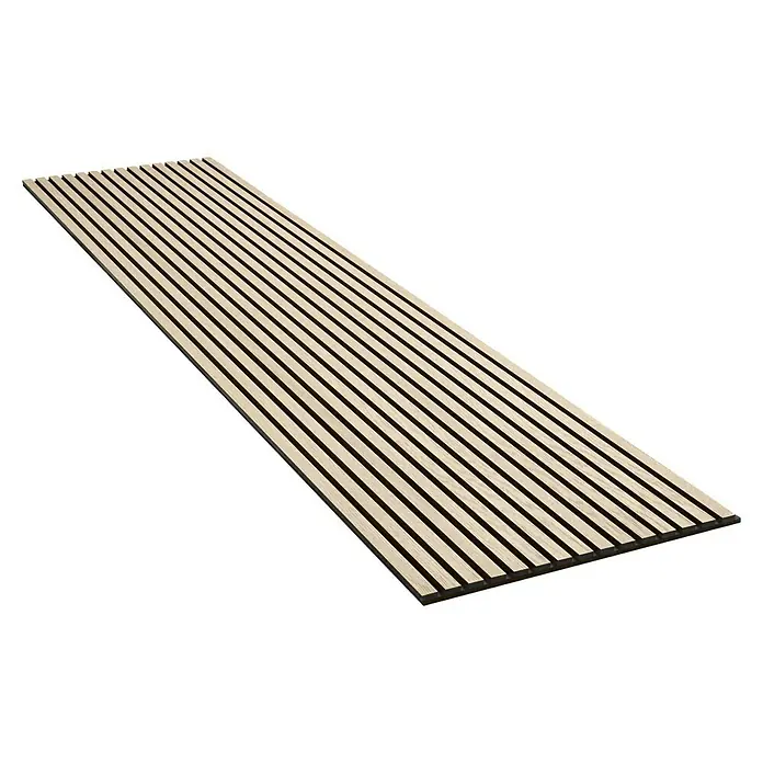 Akustični panel - 1 panel, D x Š: 300 x 60 cm, Boja hrasta - Dijagonalni pogled