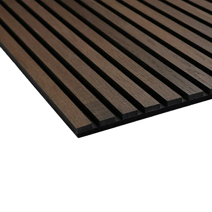 Akustični panel - 1 panel, D x Š: 240 x 60 cm, Dimljeni hrast - Detaljan prikaz