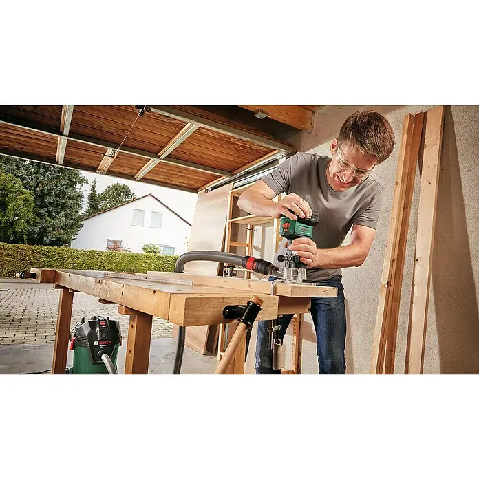 Bosch 18 V Power for All Akku-Kantenfräser AdvancedTrimRouter 18V-8 - 18 V, Ohne Akku, Leerlaufdrehzahl: 10.000 U/min - 30.000 U/min - Anwendungsbeispiel