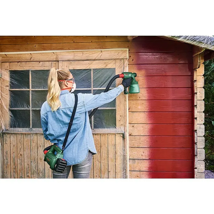 Bosch 18 V Power for All Akku-Farbsprühsystem EasySpray 18V-100 - 18 V, Ohne Akku, Max. Fördermenge: 0,1 l/min - Anwendungsbeispiel