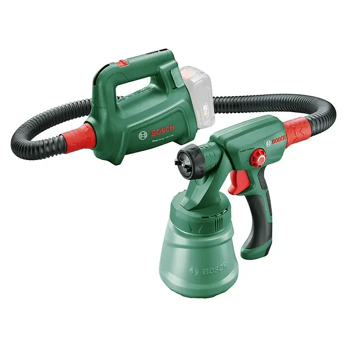 Bosch 18 V Power for All Akku-Farbsprühsystem EasySpray 18V-100 - 18 V, Ohne Akku, Max. Fördermenge: 0,1 l/min - Diagonale Ansicht
