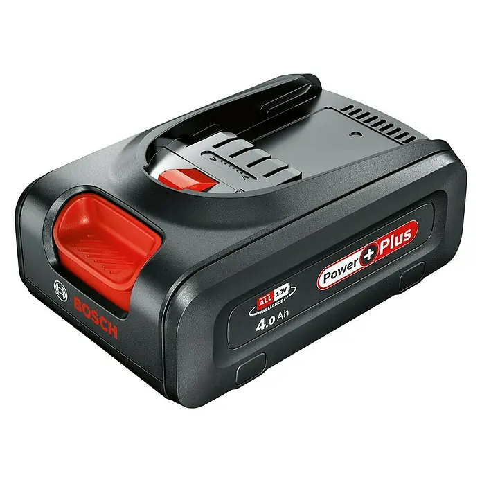 Bosch 18 V Power for All Akku PBA Power Plus - 18 V, 4 Ah - Diagonale Ansicht
