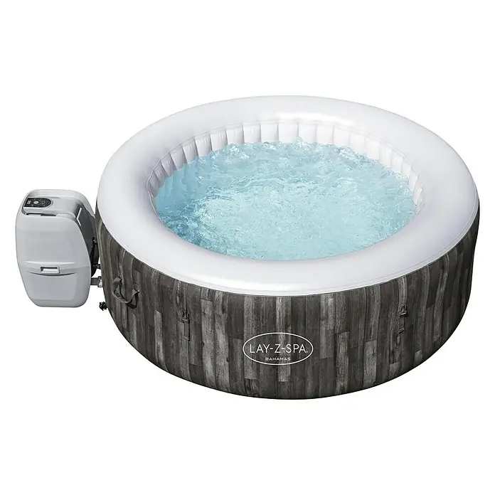 Bestway Lay-Z-Spa Hidromasažni bazen Bahamas - Ø x V: 180 x 66 cm, 669 l, Prikladno za: 2 – 4 osobe - Dijagonalni pogled