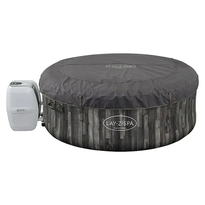 Bestway Lay-Z-Spa Hidromasažni bazen Bahamas - Ø x V: 180 x 66 cm, 669 l, Prikladno za: 2 – 4 osobe - Pogled sprijeda
