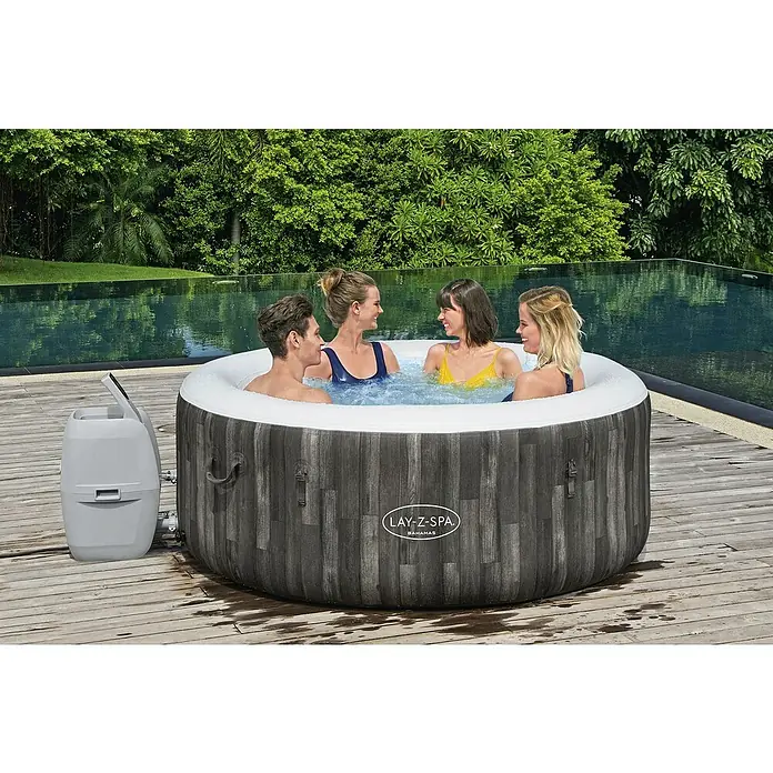 Bestway Lay-Z-Spa Hidromasažni bazen Bahamas - Ø x V: 180 x 66 cm, 669 l, Prikladno za: 2 – 4 osobe - Proizvod u upotrebi