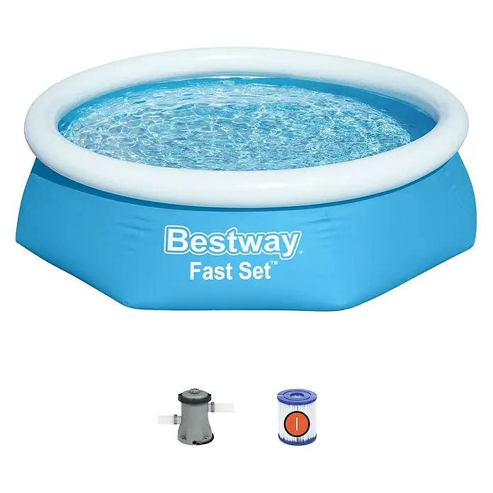 Bestway Bazen sa priborom Fast set - Ø x V: 244 x 61 cm, 1.880 l - Skica