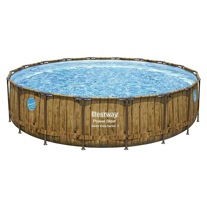 Bestway Bazen sa priborom Power Steel Swim Vista - Ø x V: 549 x 122 mm, 23.062 l - Dijagonalni pogled