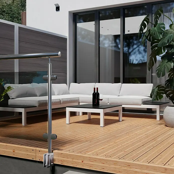 Terrassendiele - Douglasie, L x B x S: 200 x 12,5 x 2,5 cm - Stimmungsaufnahme