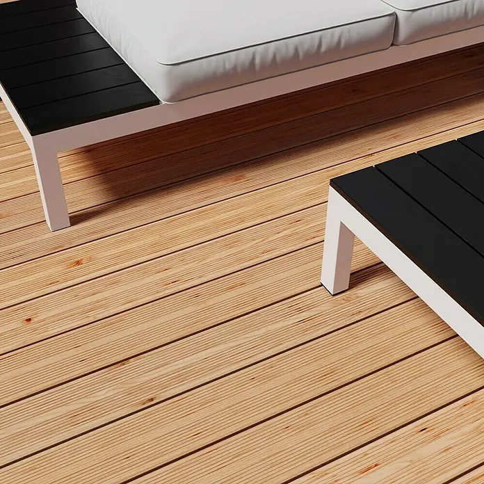 Terrassendiele - Douglasie, L x B x S: 300 x 12,5 x 2,5 cm - Stimmungsaufnahme
