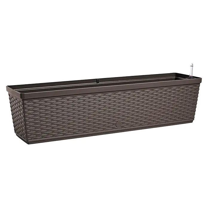 Poétic Casa Mesh Balkonkasten - Max. Außenlänge: 75 cm, Mokka, Strukturoptik - Diagonale Ansicht
