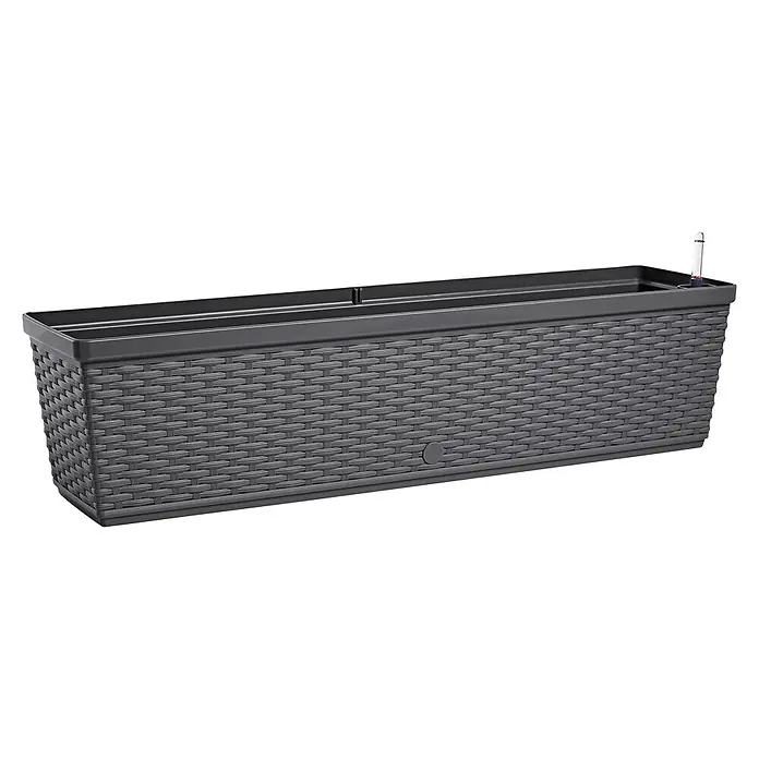 Poétic Casa Mesh Balkonkasten - Max. Außenlänge: 75 cm, Granit, Strukturoptik - Diagonale Ansicht