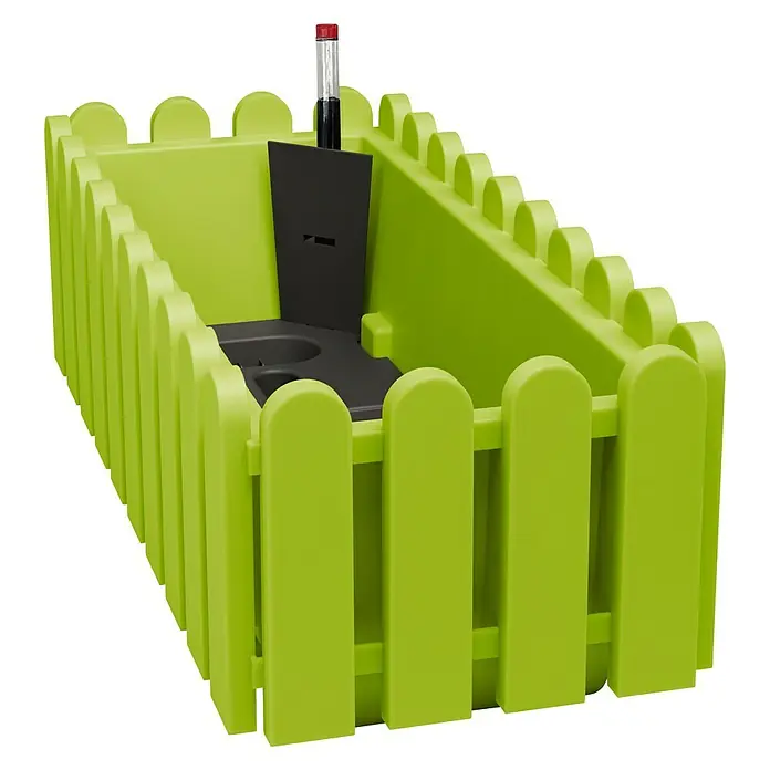 Poétic Landhaus Bewässerungsbalkonkasten Aqua Comfort - Max. Außenlänge: 50 cm, Grün - Diagonale Ansicht
