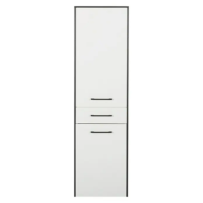 Optifit OPTIpremio 2400 Hoge kast Medium - 42 x 34,8 x 148 cm, Wit - Vooraanzicht