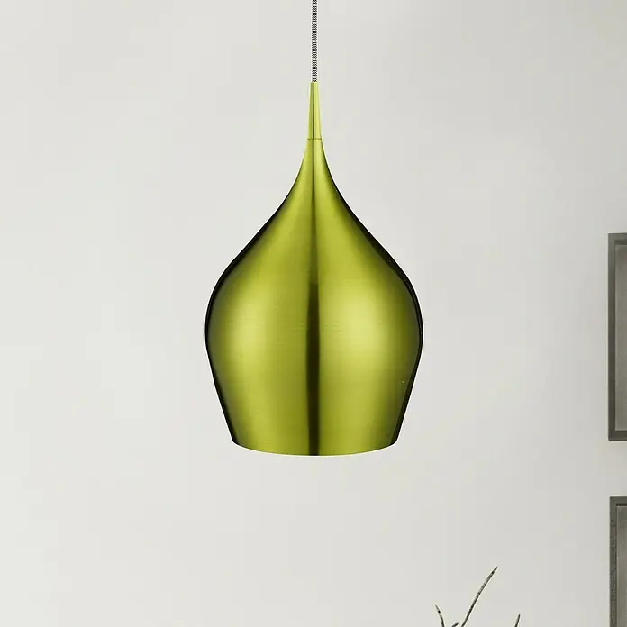 Searchlight Pendelleuchte Vibrant - 60 W, L x B x H: 26 x 26 x 160 cm, Grün, E27, 260 mm - Bildausschnitt